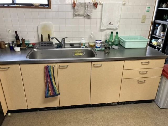 L型からI型のキッチンへスッキリ変身！