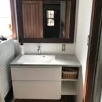 AICA洗面化粧台取付工事