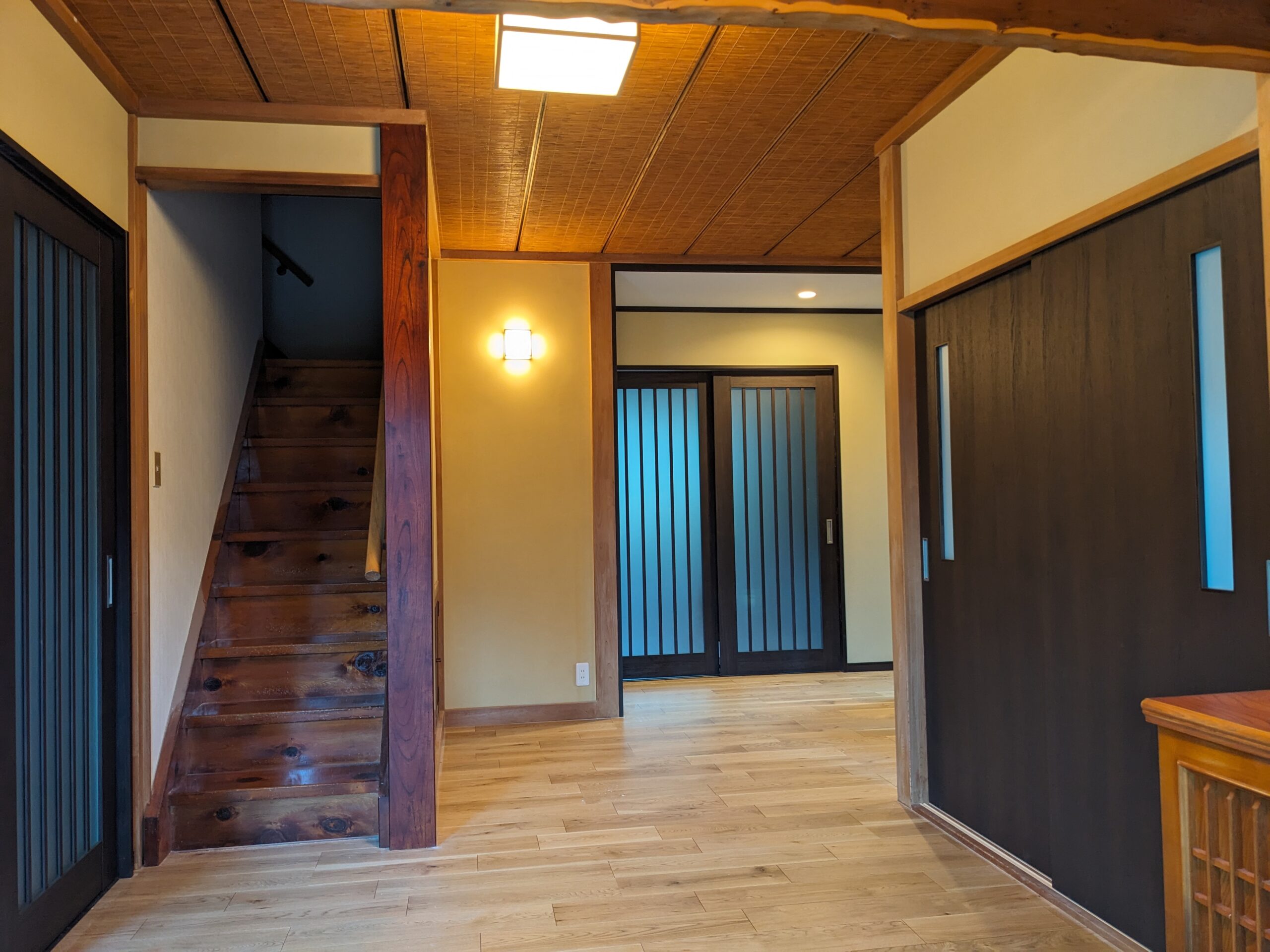 使用しなくなった和室を含めたリノベーションで40畳を超える大空間LDKを実現！